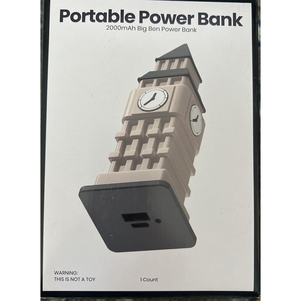 Bigโ Ben Clock 2000mah Portable Power Bank